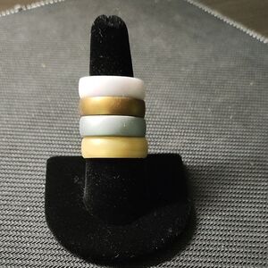 4 Silicone Rings Size 8.5